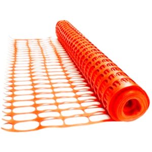 Malla de Seguridad HDPE color naranja