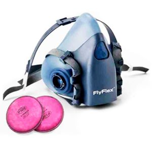 Respirador media cara silicon filtro-P100