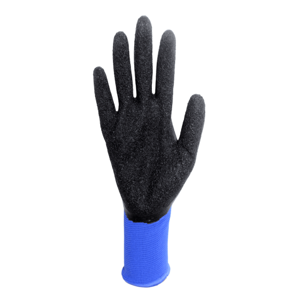 Guante Fly Flex azul de nylon recubierto con latex rugoso - Imagen 2