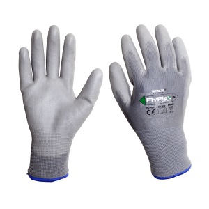Guante Fly Flex gris recubierto con poliuretano