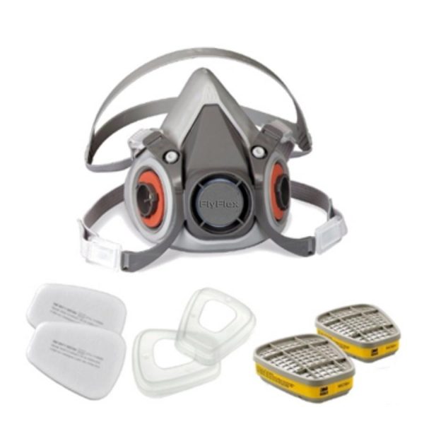 Respirador de 2 vias serie cartucho antigases 6000